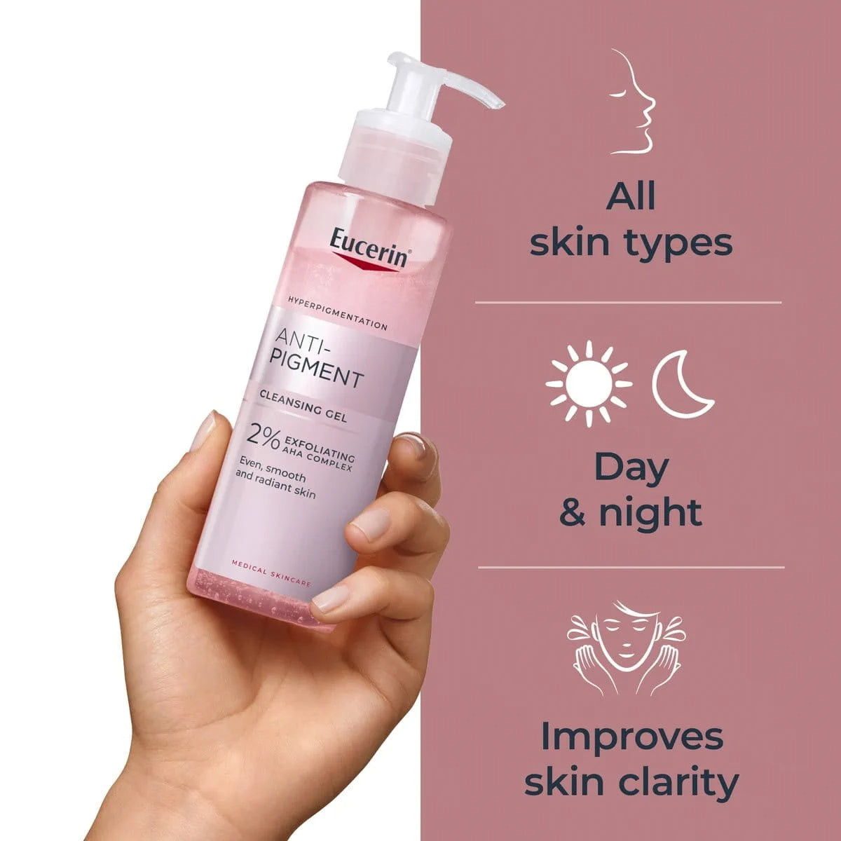 Eucerin Anti-Pigment Cleansing Gel 200ml – Exfoliating Cleanser for Even Skin Tone-2