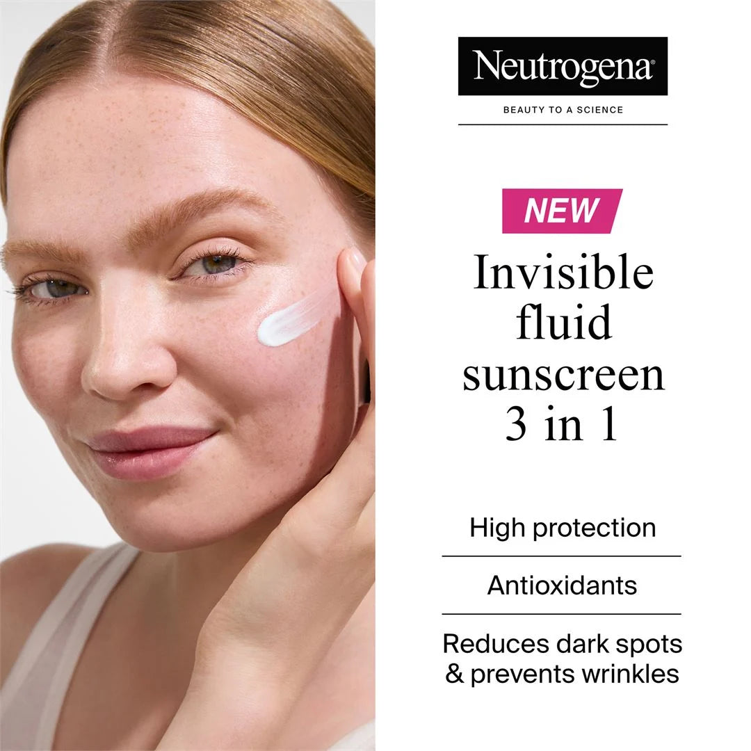 Neutrogena Ultra Sheer Age Shield Invisible Fluid Sunscreen SPF50 50ml