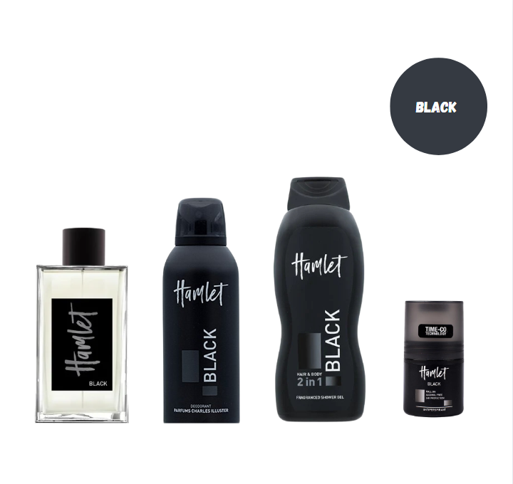 Hamlet Grooming Kit for Men with Perfume, Shower Gel, Free Deo Spray & Roll-On, and Travel Bag-1