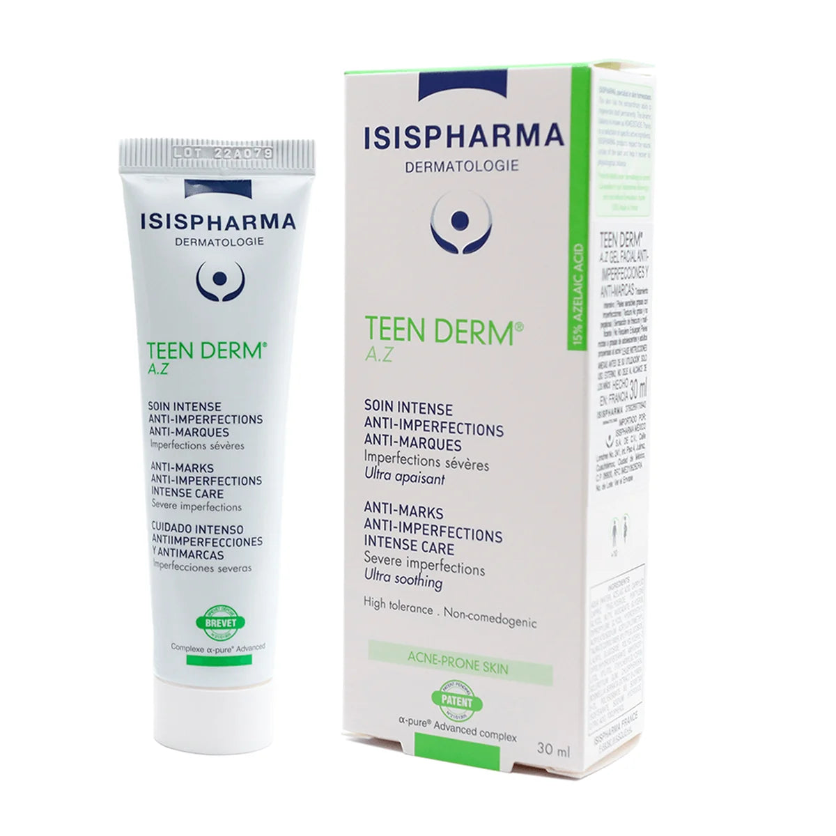 Isispharma Teen Derm AZ Cream 30ml | Anti-Blemish &amp; Acne-Prone Skin Treatment