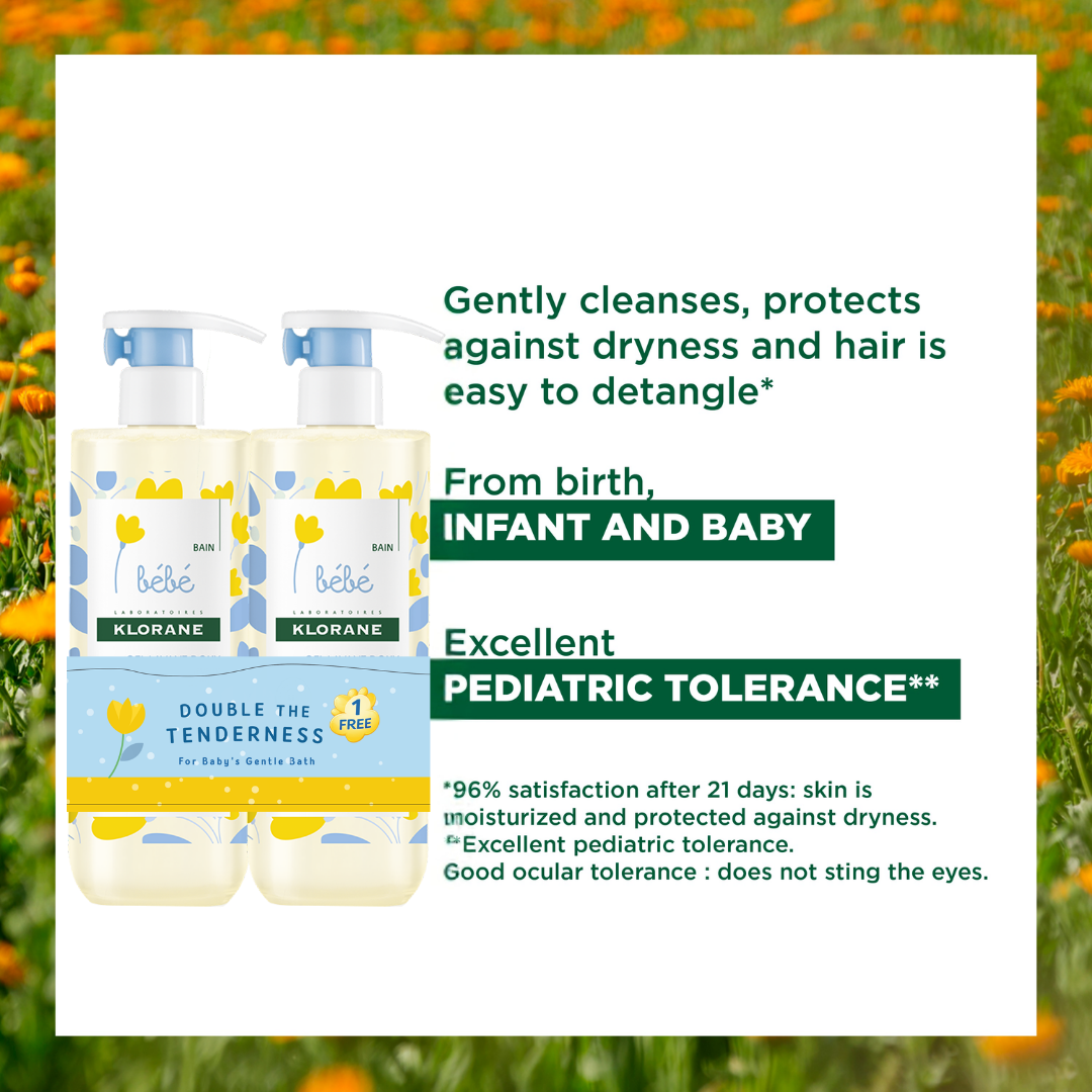 Klorane Baby Gentle Foaming Gel 500ml Buy 1 Get 1 Free