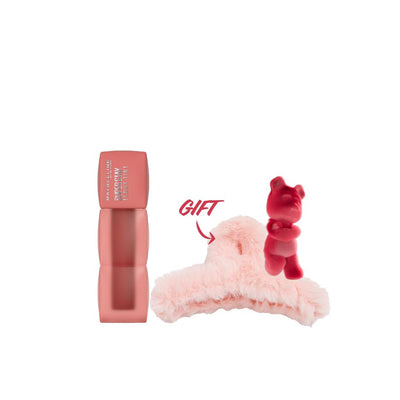 Maybelline SuperStay Teddy Tint Liquid Lip Tint - Soft Matte Finish, 5 Shades | Buy Any Shade & Get a Free Teddy Clip
