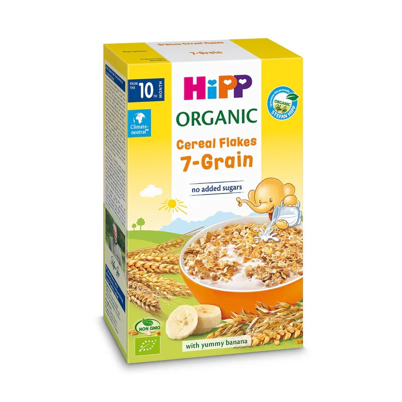 HiPP Cereal Flakes 7-Grain 200g – Organic Baby Cereal (10M+)-1