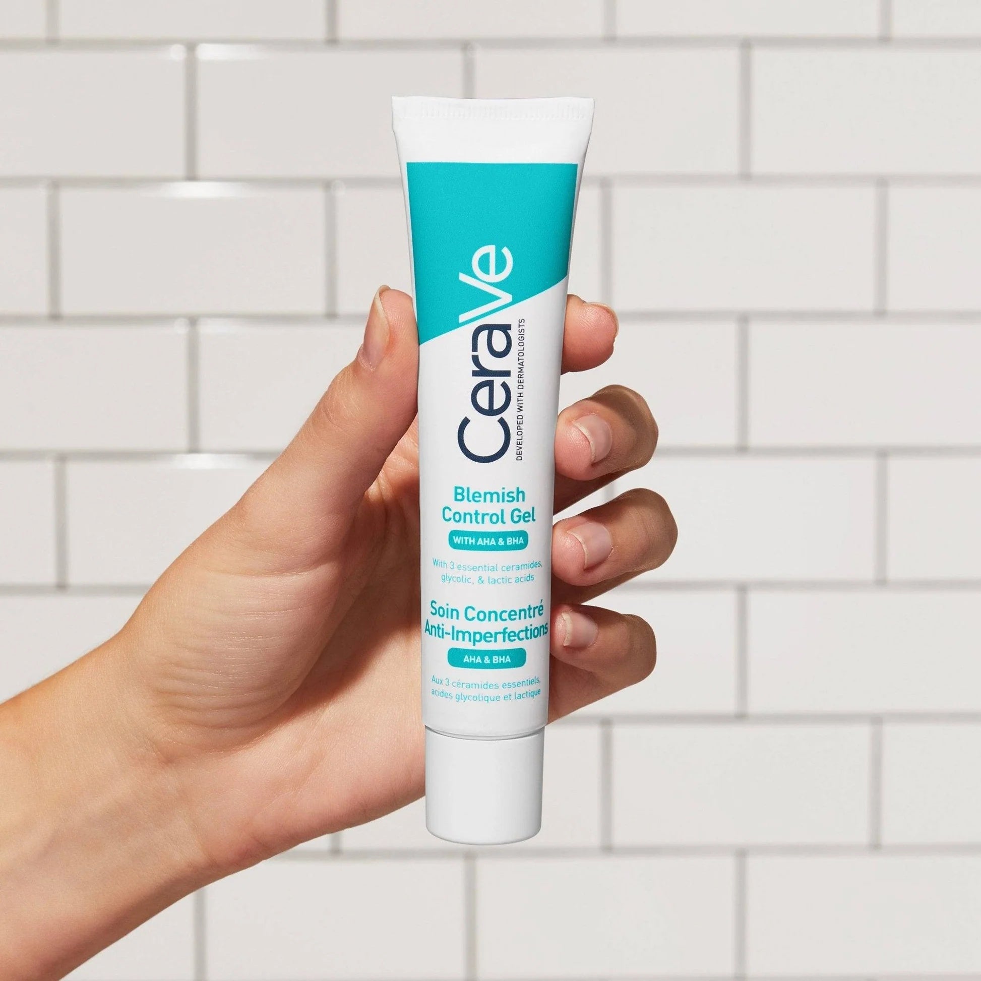CeraVe Blemish Control Gel with Glycolic Acid and Lactic Acid 40ml | Acne Treatment Gel for Clear Skin-2