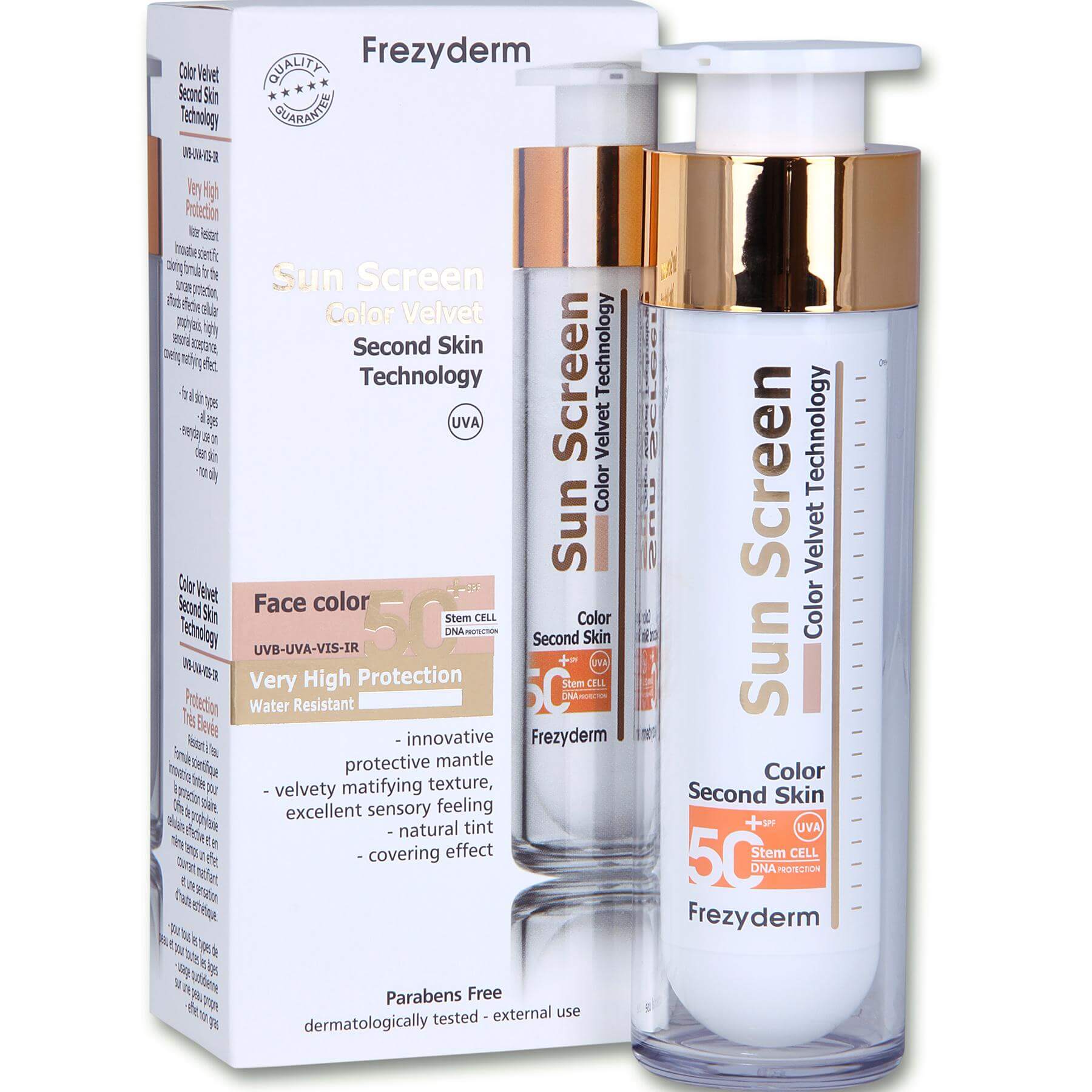 Frezyderm Sunscreen Velvet Face SPF50+ 50ml | High Protection & Matte Finish-1