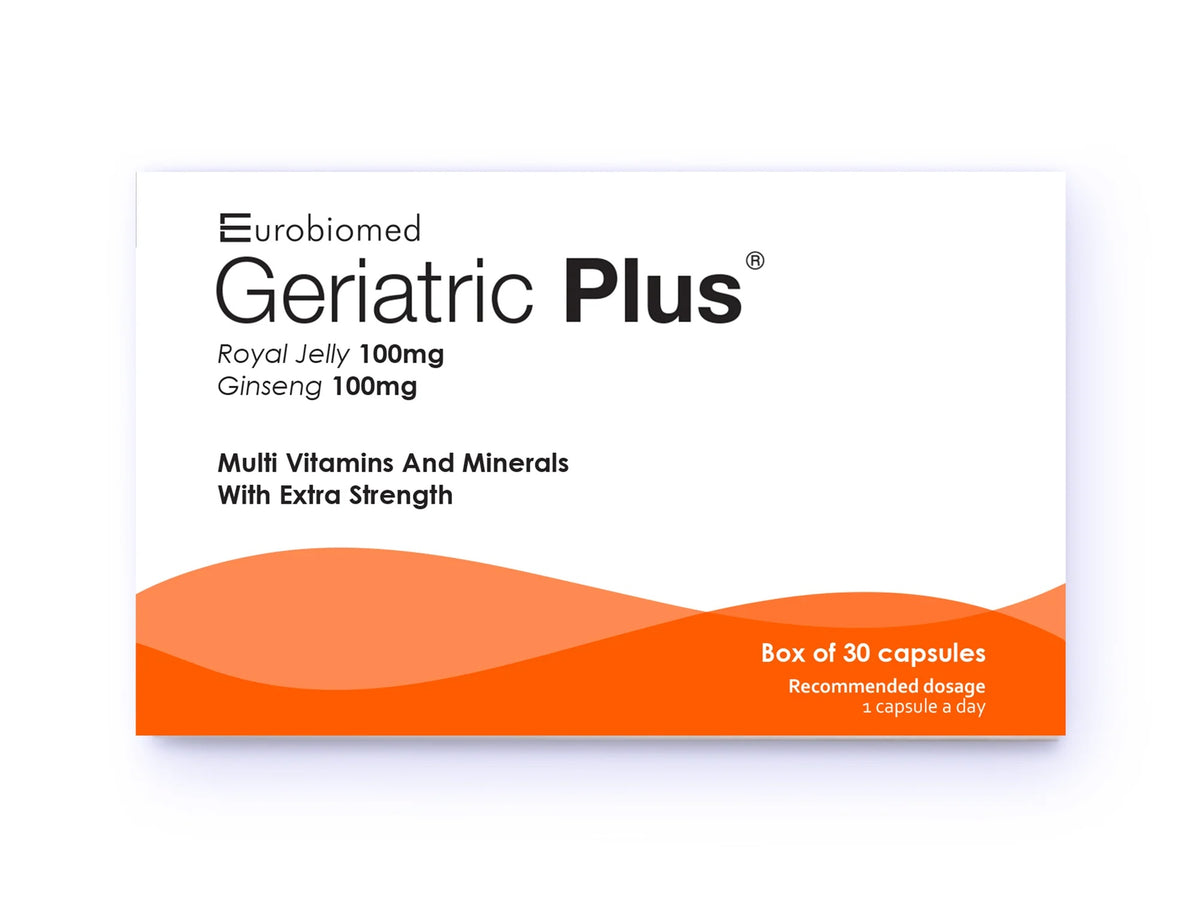 Geriatric Plus Multivitamin Capsules with Royal Jelly and Ginseng – 30 Capsules-1