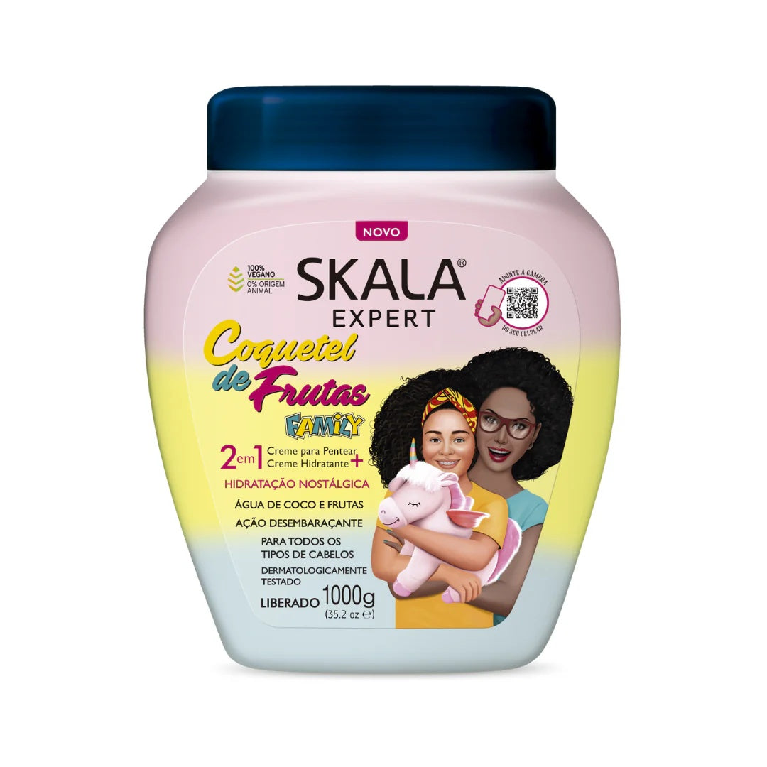 Skala Expert Coquetel de Frutas 2-in-1 Leave-In & Hydrating Cream 1000g – For All Hair Types-1