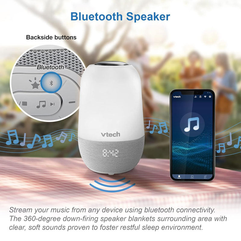 VTech Smart Soothing Sound and Light Machine with App Control Lullabies Stories and Sleep Timer-3