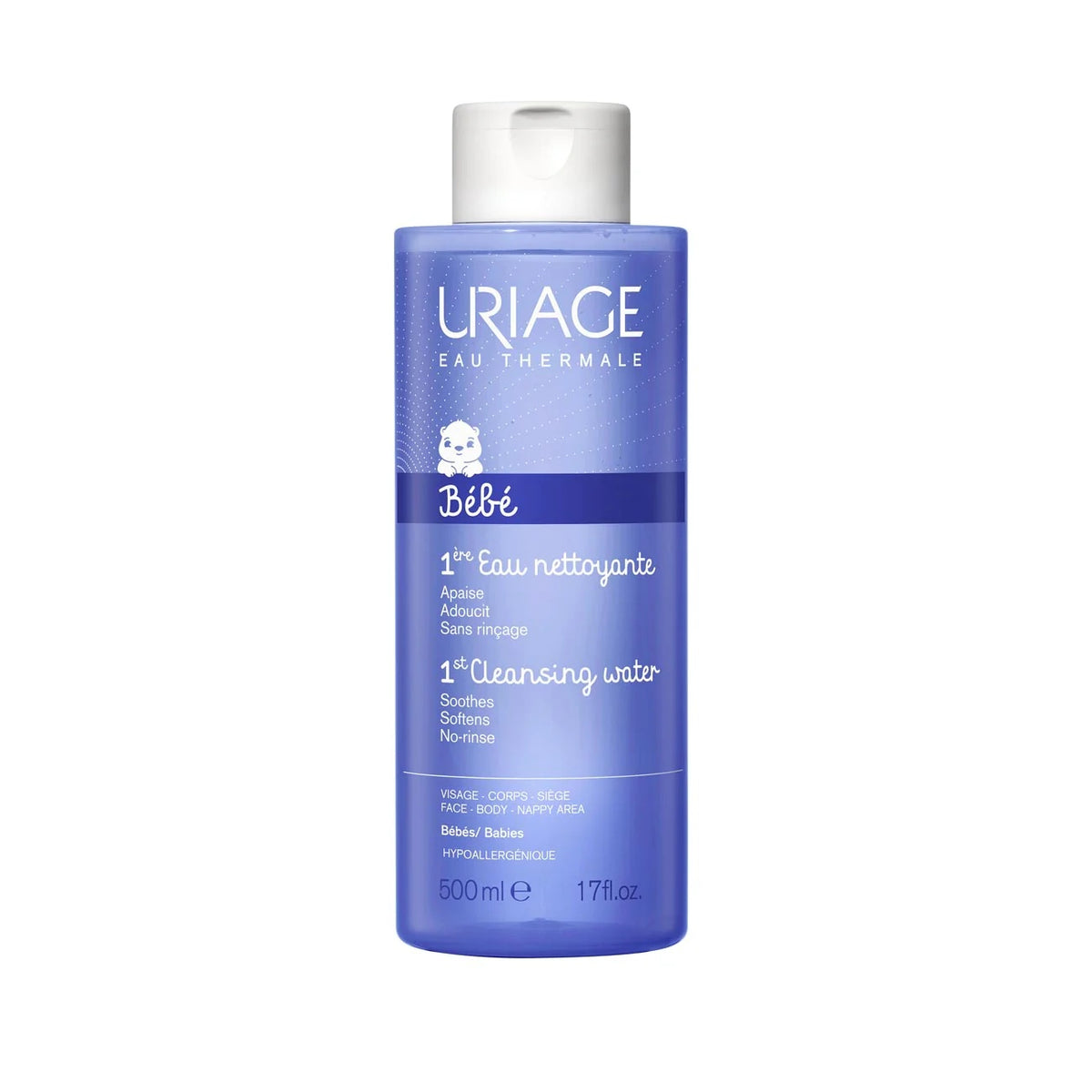 Uriage Bébé 1st Cleansing Water 300ML - Gentle Cleansing for Baby's Sensitive Skin-1
