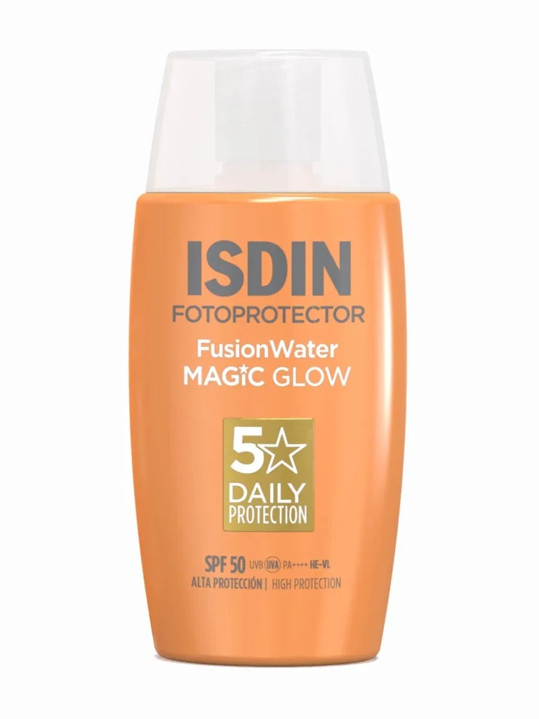 ISDIN Fusion Water Magic Glow SPF 50+ 50ml | Tinted Sunscreen with High Protection and Radiant Finish-1