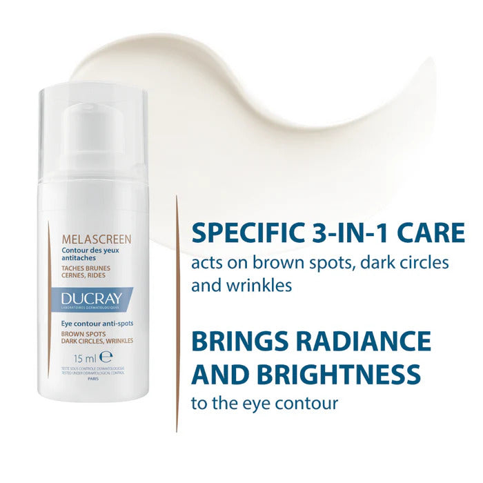 Ducray Melascreen Eye Contour For Hyperpigmented Skin 15ml – Targets Dark Circles, Spots, and Wrinkles-2