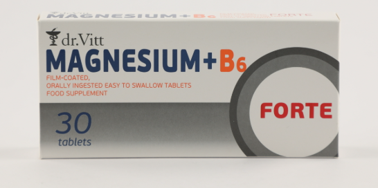 Dr. Vitt Magnesium B6 30 Caps | Magnesium and Vitamin B6 for Muscle Support and Energy-1