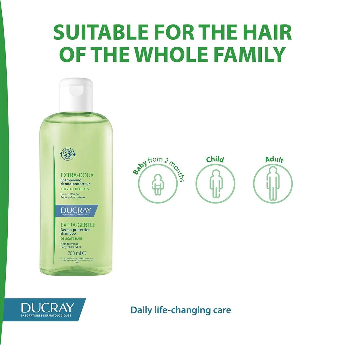 Ducray Extra-Gentle Daily Shampoo for Sensitive Scalp & All Hair Types-2