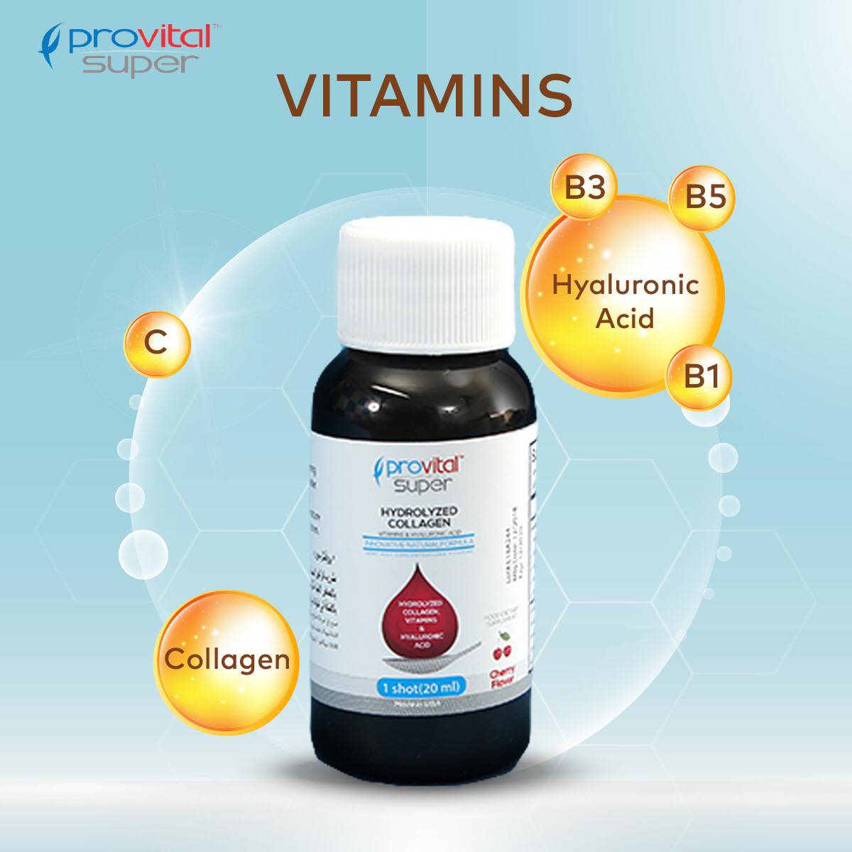 Provital Super Hydrolyzed Collagen 30 Drinkable Mini Bottles-4