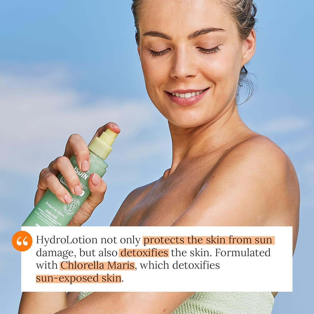ISDIN Fotoprotector Hydro Lotion SPF 50+ 200ml | High Protection Sunscreen Lotion for Hydration and Skin Care-5