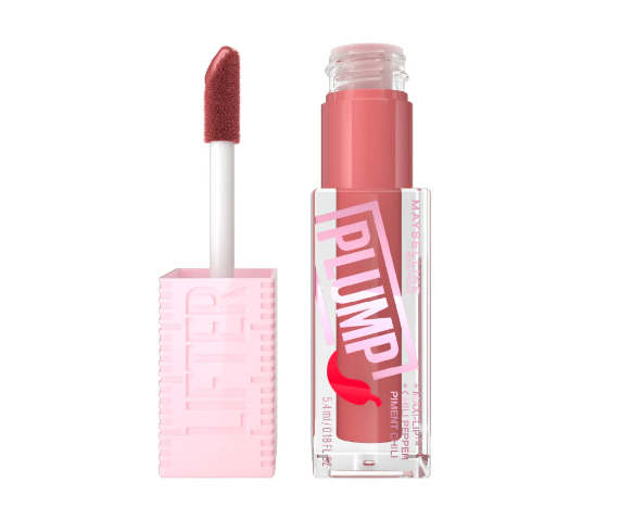 Maybelline Lifter Gloss | Plumping Lip Gloss with Hyaluronic Acid & Chilli Pepper - Pink Sting-6