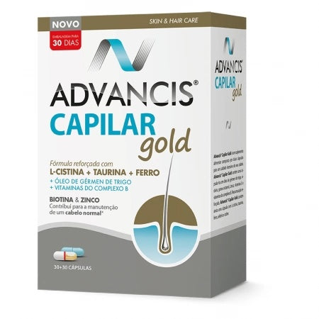 Advancis Capilar Gold Hair Growth and Strengthening Supplement 30+30 Capsules-1