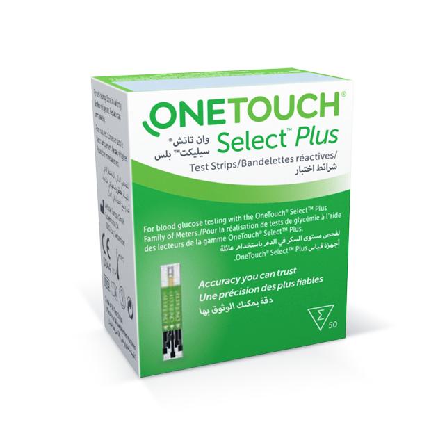 OneTouch Select Plus Blood Glucose Test Strips 50 Count – Accurate Results-1