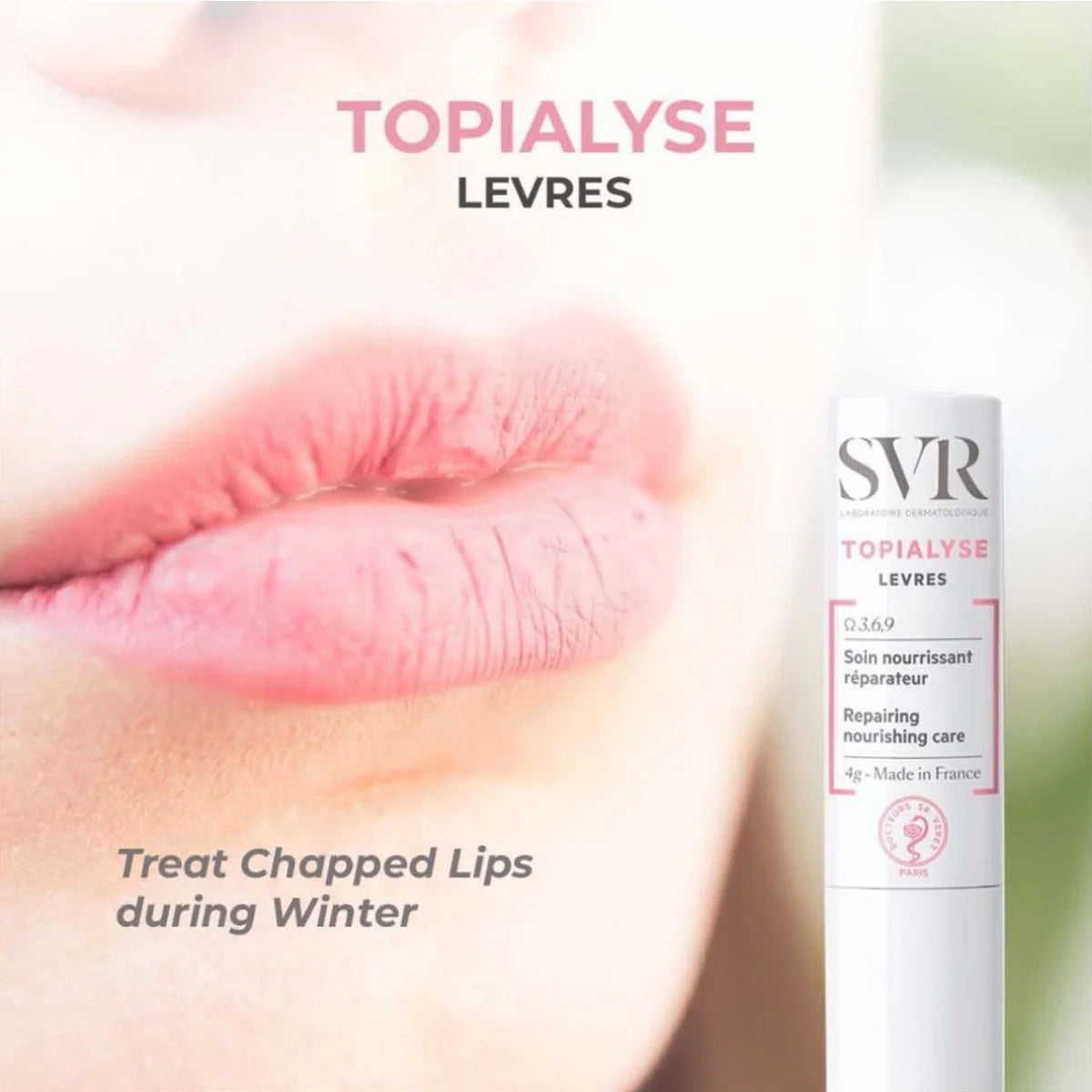 SVR Topialyse Stick Lèvres - Nourishing Lip Balm for Dry and Chapped Lips 4g-3
