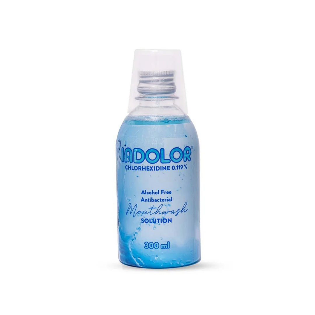 Indolor Mouthwash Solution Alcohol-Free – 300ml for Gentle Oral Care-1