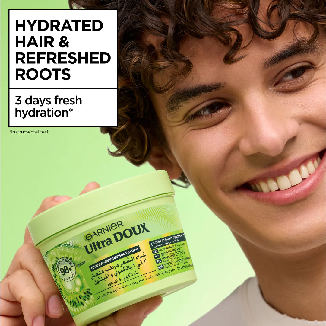 Garnier Ultra Doux Hydra‑Refreshing 3-in-1 Hair Mask 250ml