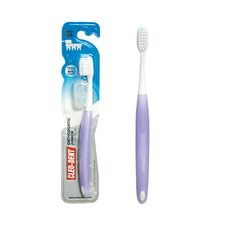 Cleo-Dent Junior Orthodontic Toothbrush – Gentle Brushing for Braces and Sensitive Gums-2