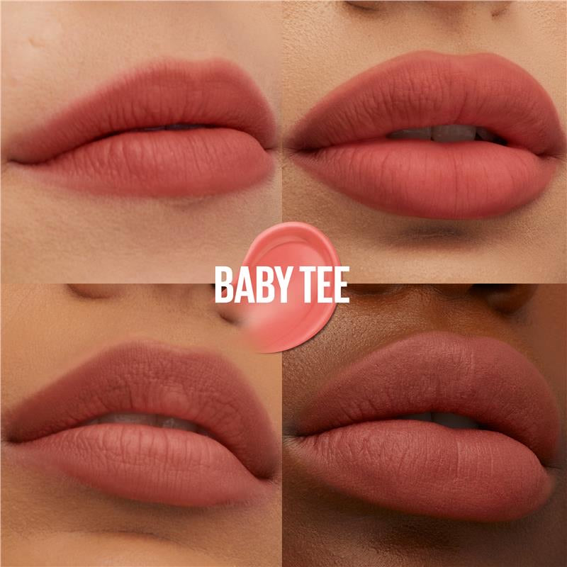 Maybelline SuperStay Teddy Tint Liquid Lip Tint - Soft Matte Finish, 5 Shades | Buy Any Shade & Get a Free Teddy Clip-8