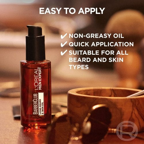 L'Oreal Men Expert Barber Club Beard and Skin Oil 30ml – Nourishment for Beard & Face-3