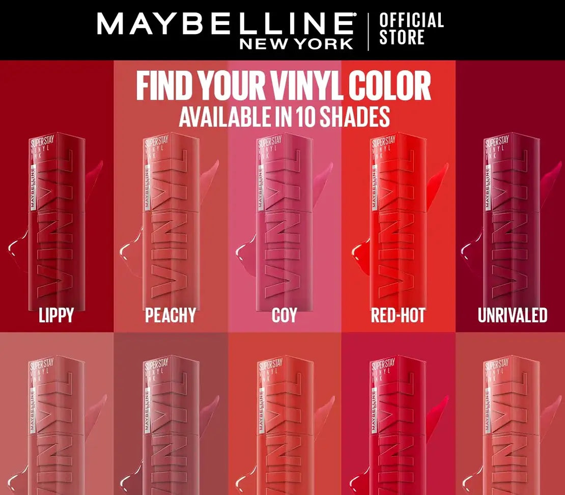 Maybelline SuperStay Vinyl Ink Liquid Lipstick – Long-Lasting, High-Shine Color-1