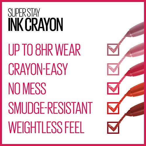 Maybelline SuperStay Ink Crayon – Long-Lasting Matte Lipstick with Precision Tip-3