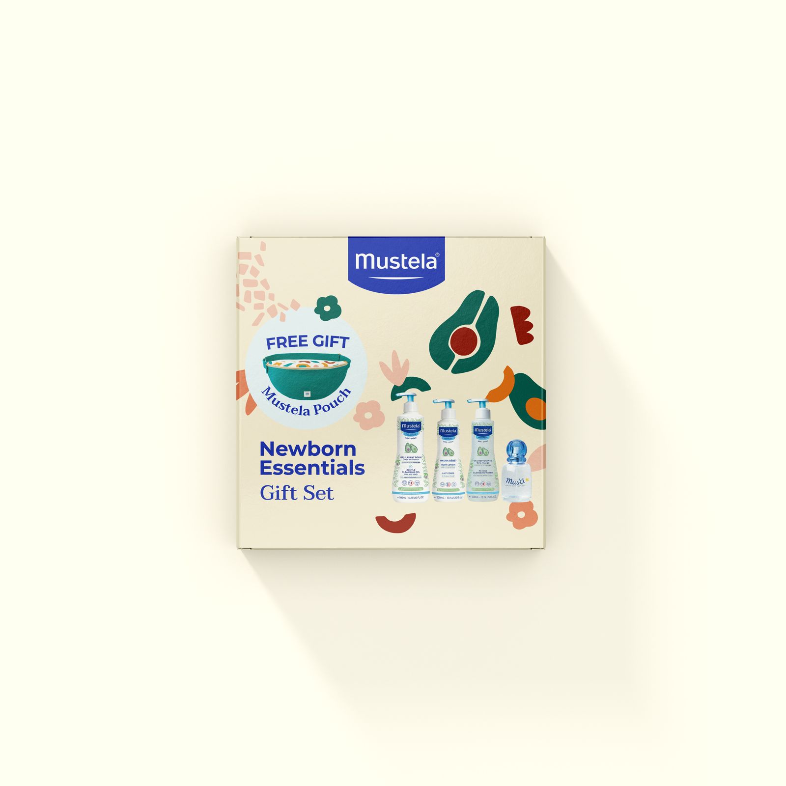 Mustela Newborn Essentials Gift Set with Free Pastel Belt Bag-1