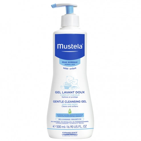 Mustela Cleansing Gel Hair and Body, Gel Lavant Doux Corps et Cheveaux-1