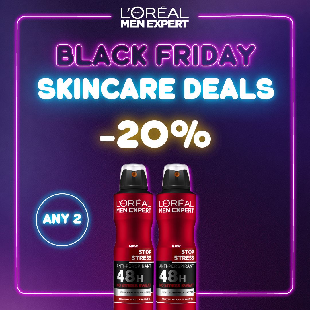 L’Oreal Men Expert Stop Stress Deodorant | Any 2 -20% Black Friday Deal-2