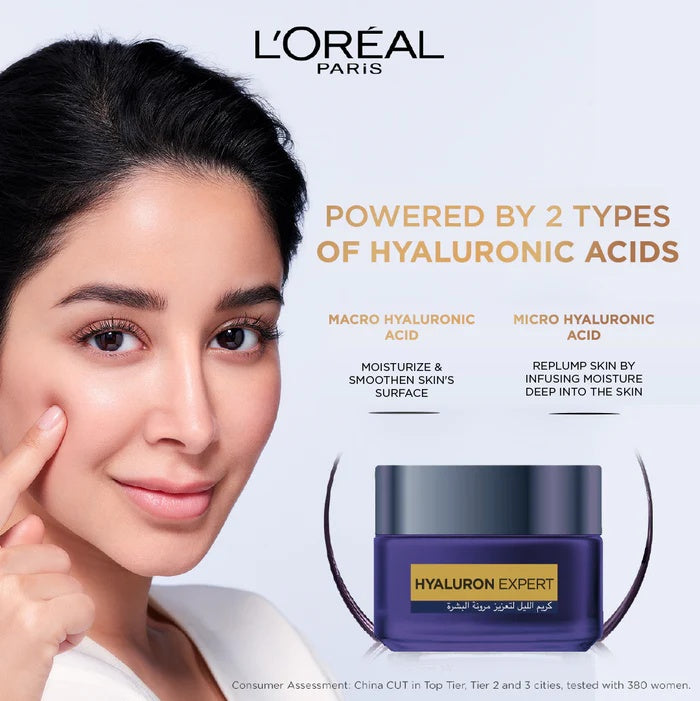 L’Oréal Paris Hyaluron Expert Night Cream with Hyaluronic Acid-5