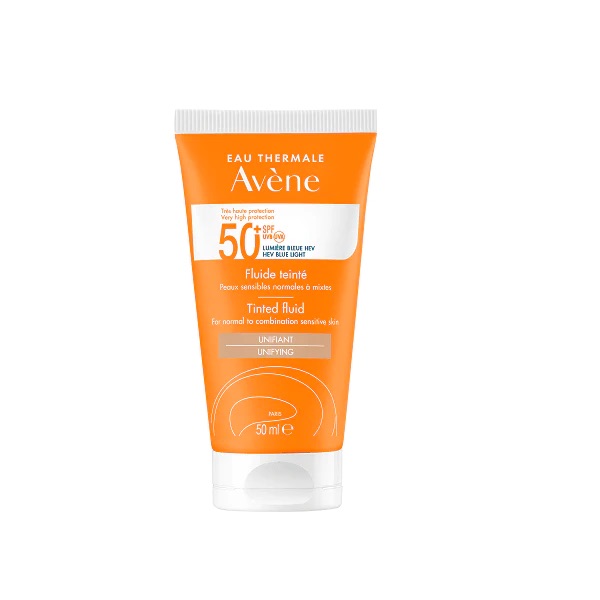 Avene Very High Sun Protection SPF 50+ Fluid for Combination to Oily Skin 50ML - Matte Finish UV Defense-1
