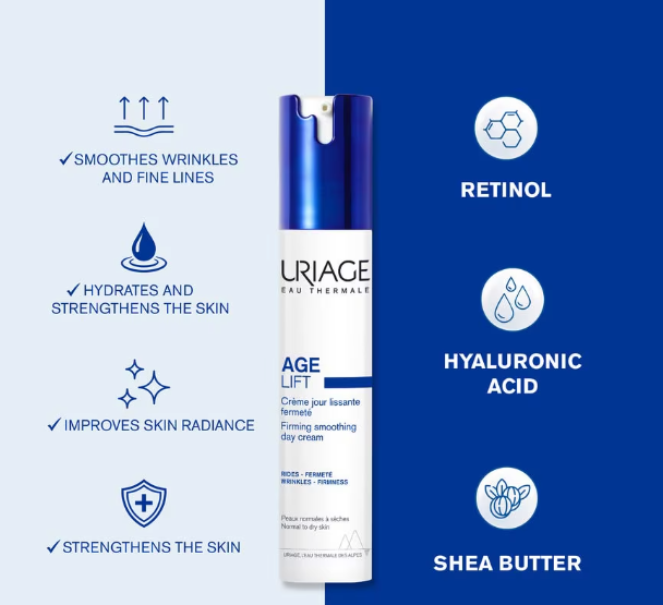 Uriage Age Lift Face & Eye Duo Set – Anti-Aging Firming & Smoothing Day Cream & Eye Care-4