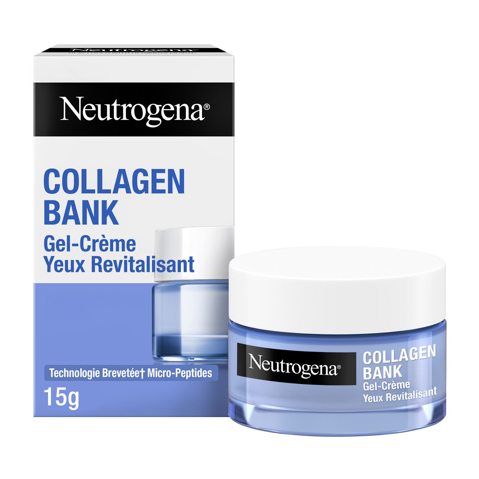 Neutrogena Collagen Bank Revitalizing Eye Gel Cream Micro Peptides Anti Wrinkle Eye Cream 15g-1