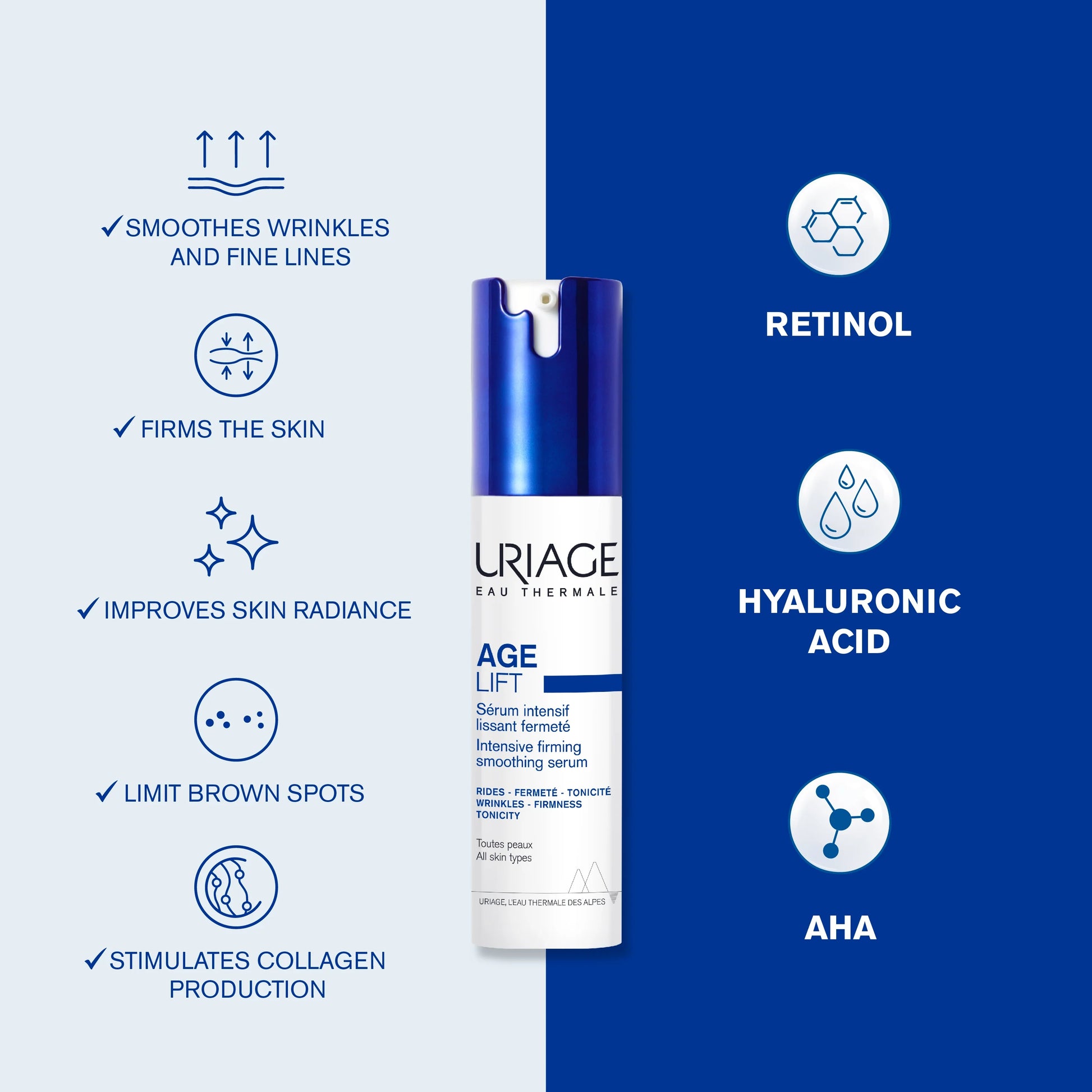 Uriage Age Lift Intensive Firming Smoothing Serum 30ML - Advanced Anti-Aging Treatment for Firmness and Smoothness-3