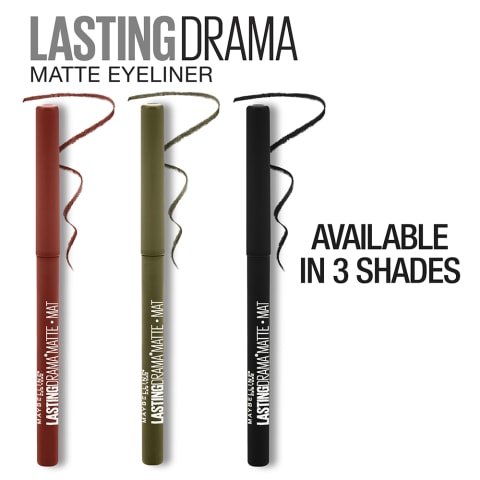 Maybelline Lasting Drama Carbon Matte Eyeliner – Intense, Long-Lasting Matte Finish-1
