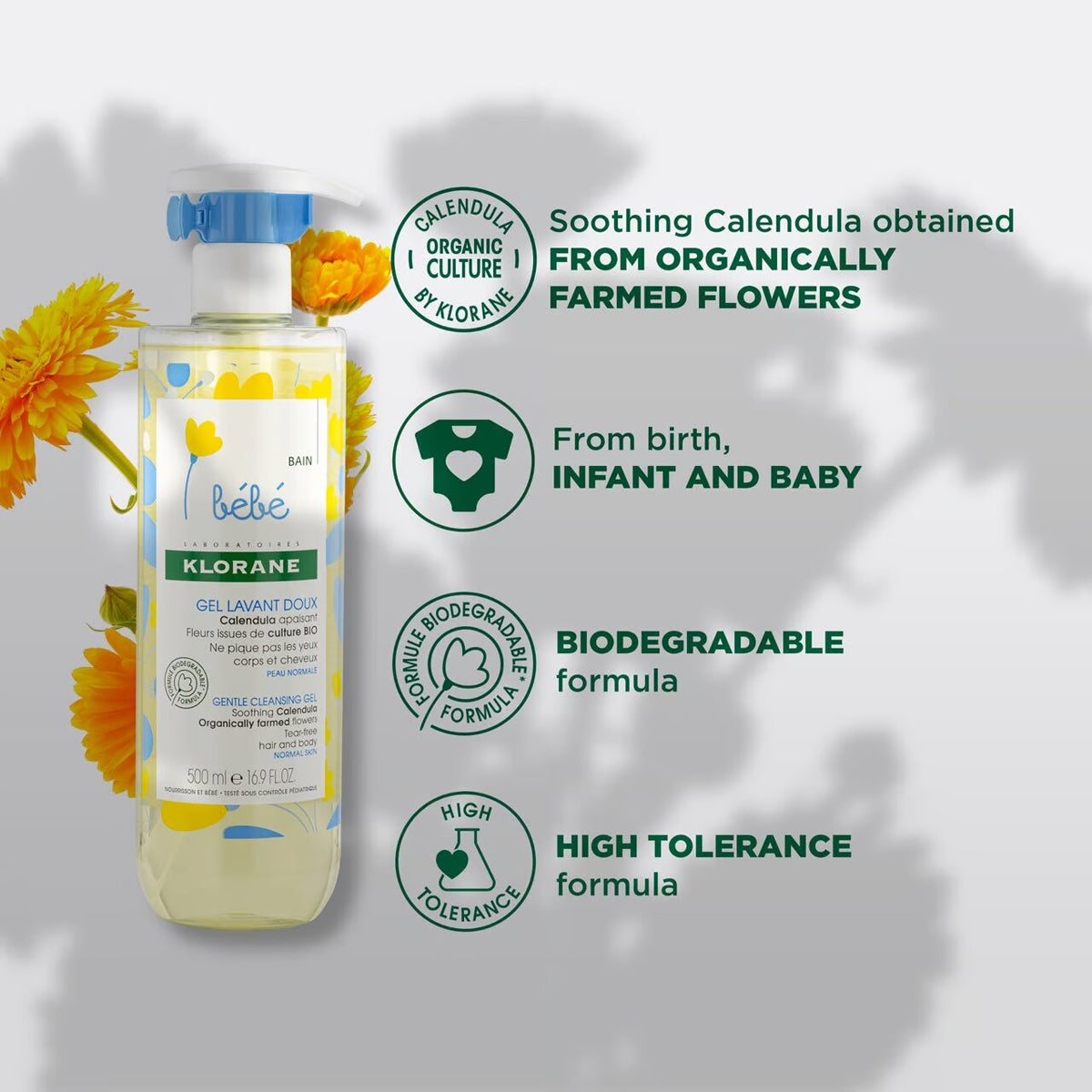 Klorane Baby Gentle Foaming Gel-5