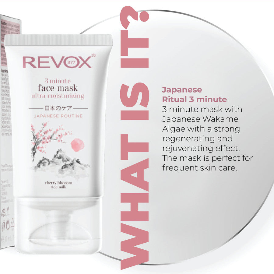 Revox JAPANESE ROUTINE Face Mask 3 Minute Ultra Moisturizing-2