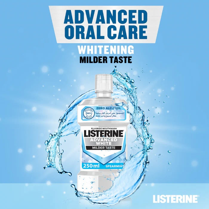 Listerine Advanced Whitening Mouthwash – 250ml for Whiter Teeth-2