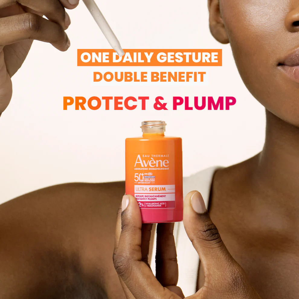 Avene Ultra Serum SPF 50+ Antioxidant Daily Protective Serum with Hyaluronic Acid and Niacinamide