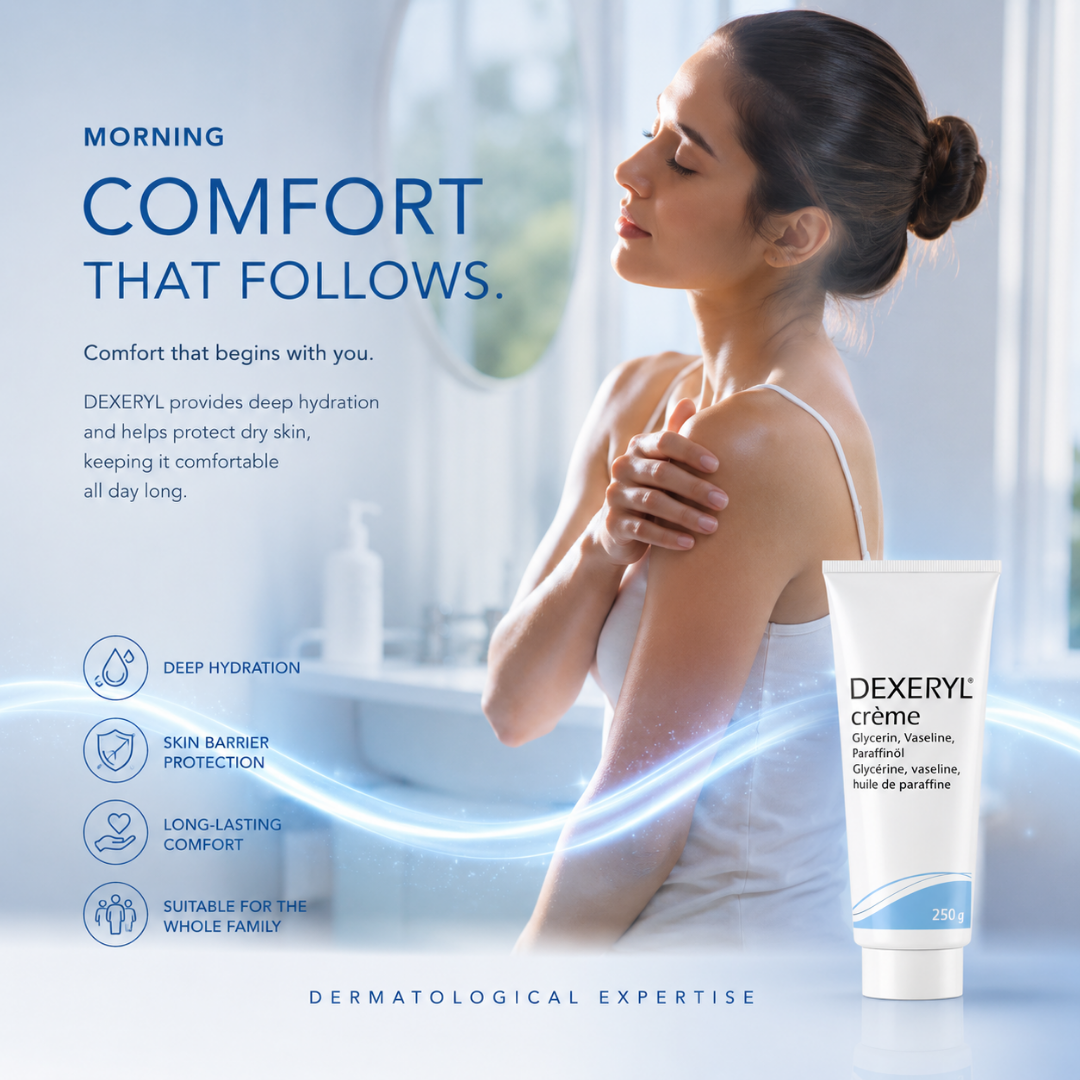 Dexeryl emollient cream for dry to atopic skin, 250g, Buy 1 get 50% off on 2nd Dexeryl emollient cream