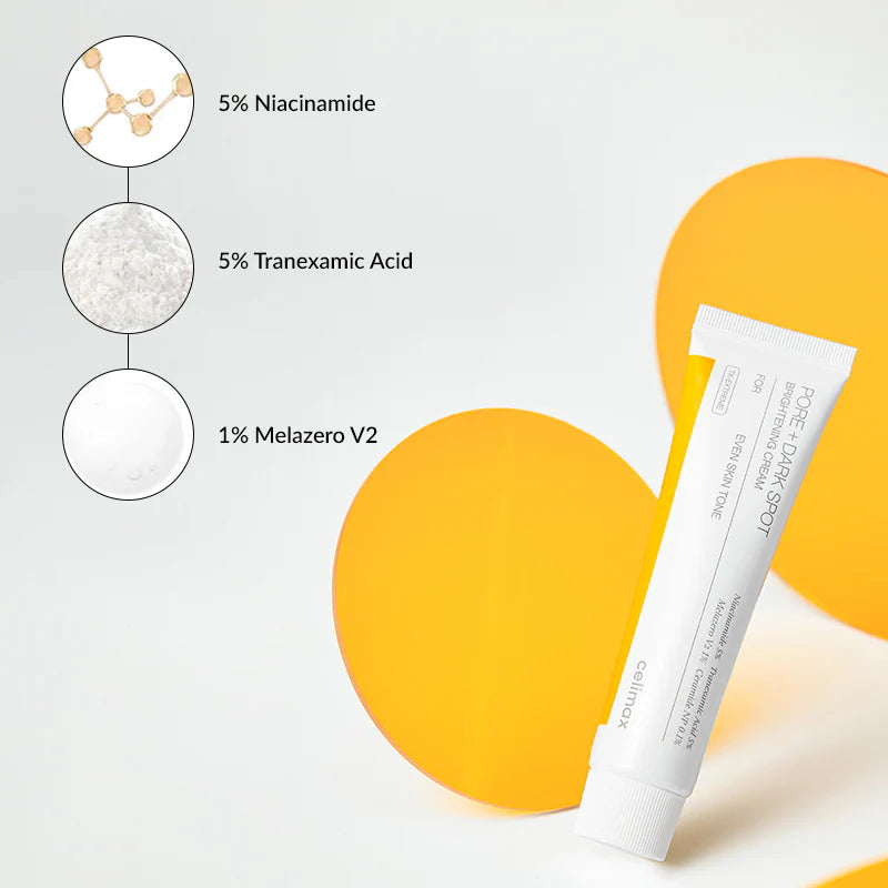 Celimax Pore+ Dark Spot Brightening Cream Tone Correcting and Pore Refining Moisturizer