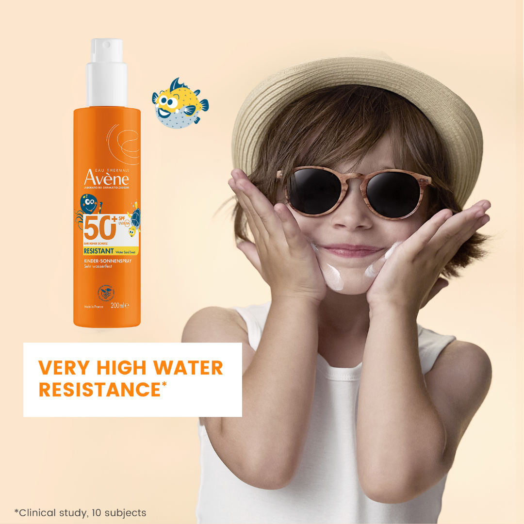 Avene High Protection Invisible Sun Spray SPF50 200ml + Avene Kids SPF50+ 200ml + Avene After-Sun Restorative Lotion 400ml + Get Free Tote Bag – Sea Safe & Sun Bundle