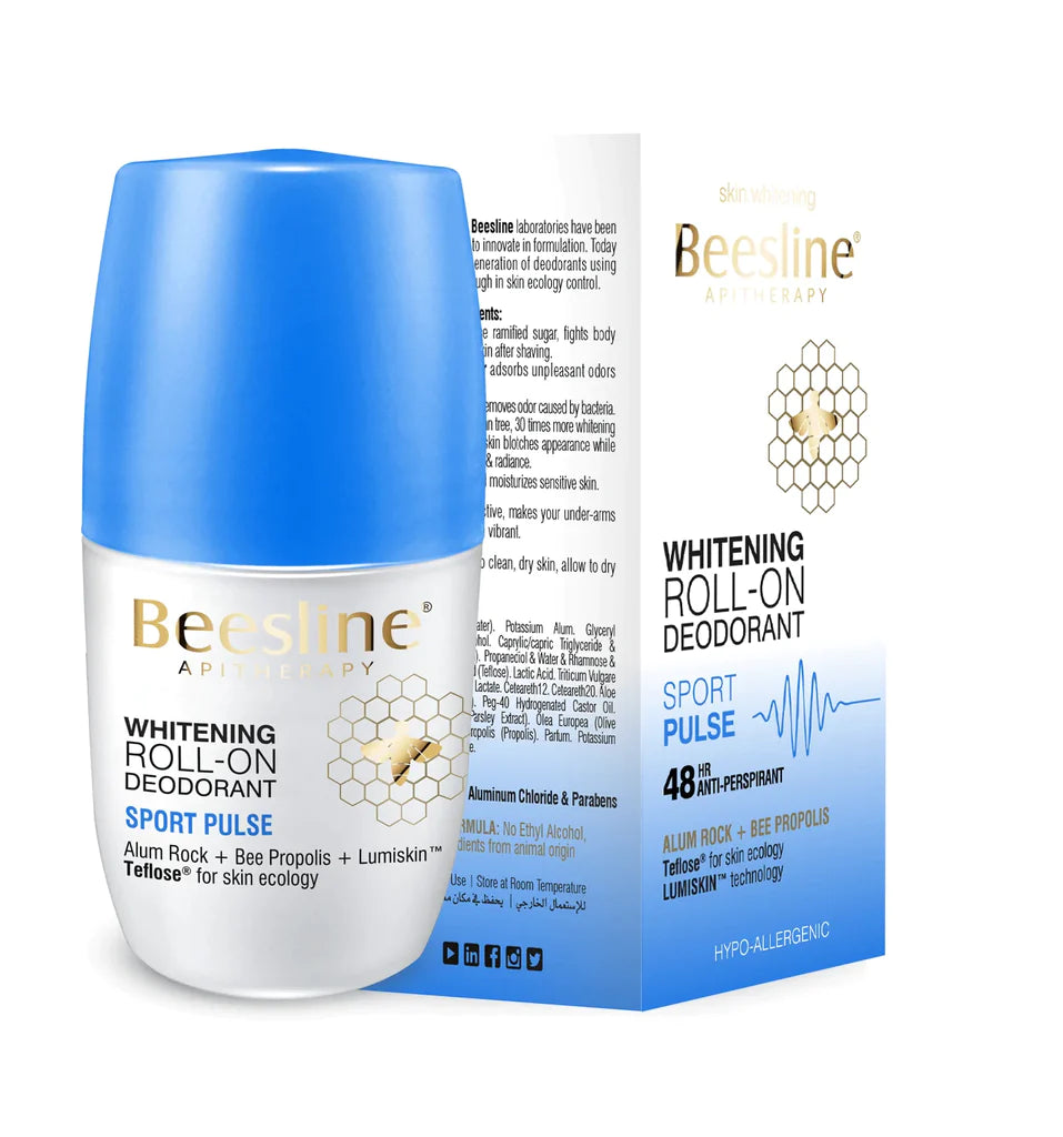 Beesline Whitening Roll-On Sport Pulse - Brightening & High-Performance Deodorant for Active Lifestyles-1