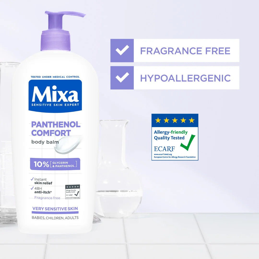 Mixa Panthenol Comfort Body Balsam 10% Glycerin Panthenol for Sensitive Skin-4