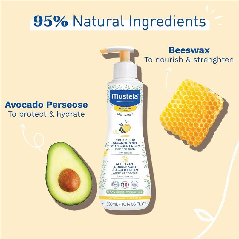 Mustela Nourishing Cleansing Gel With Cold Cream - 300ml-3