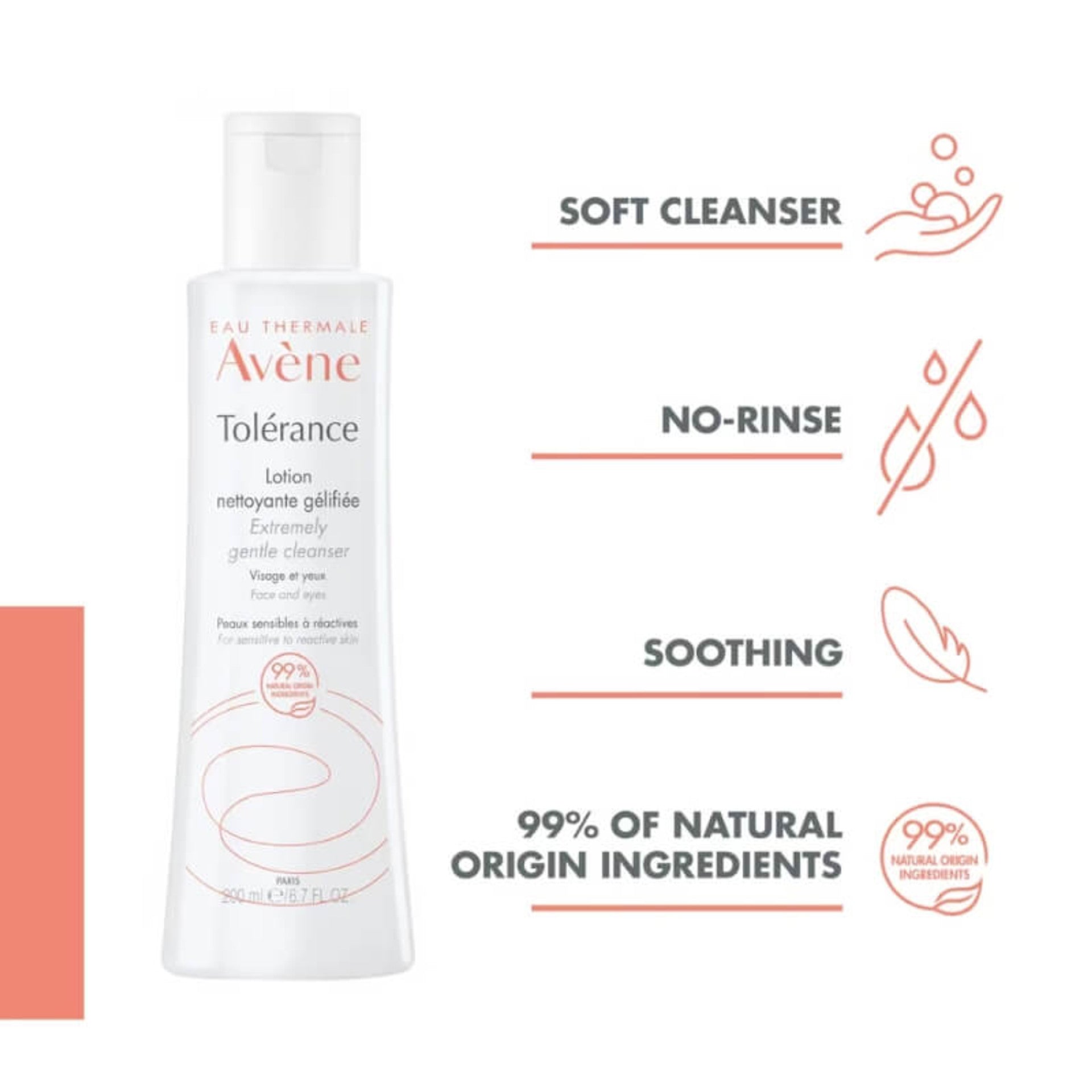 Avene Tolerance Gel Cleansing Lotion - Gentle Cleanser for Sensitive and Intolerant Skin-4